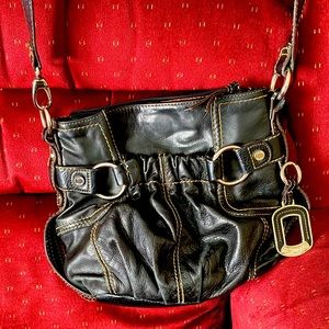 Tignanello black leather cross body